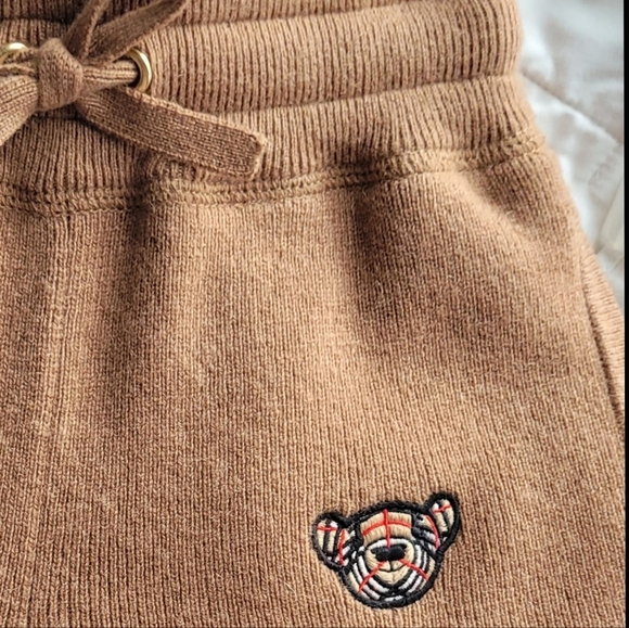Burberry Cashmere Jogger Pants Thomas Bear Kid's Bottom - Picture 7 of 15